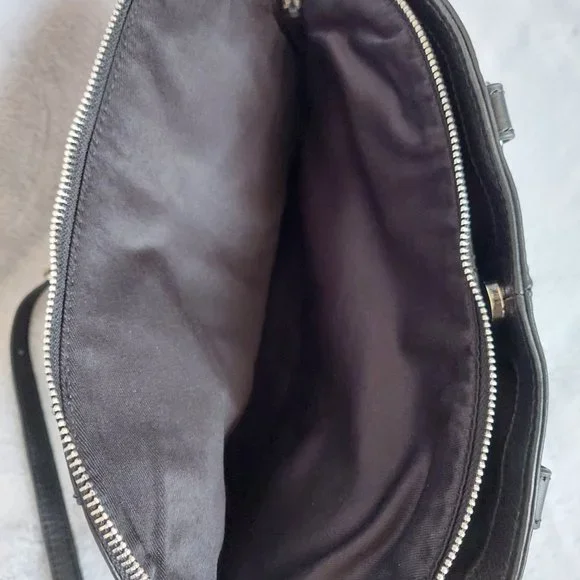 Black leather handbag - Picture 4 of 5